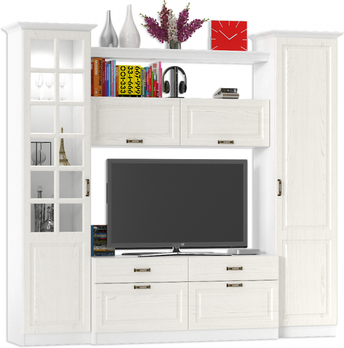 Ливерпуль Набор мебели 6, ясень ваниль/белый