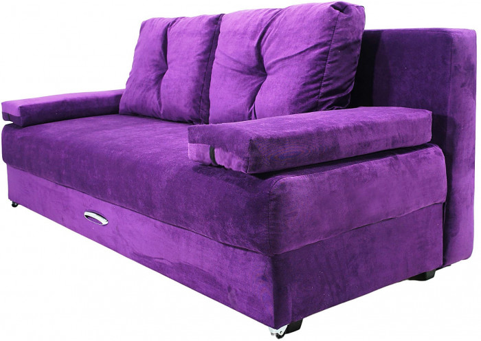 Диван-кровать Амстердам Мини Люкс, 150х195, еврокнижка, велюр, фиолетовый