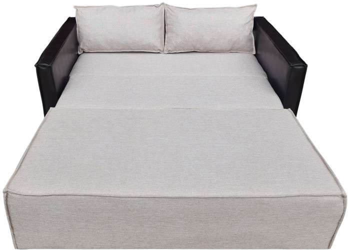 Диван-кровать Барон 140, аккордеон, 140х200, рогожка, бежевый