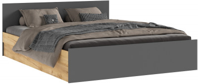 Кровать 160 (Дуб крафт/ Графит)