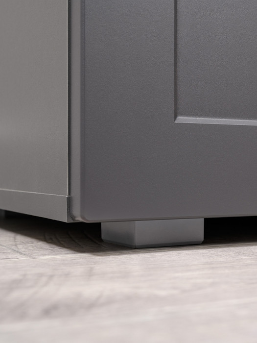 Остин 16.240 Комод, цвет серый графит/дуб крафт золотой, ШхГхВ 160,1х41,9х75,4 см. (шесть выдвижных ящиков)