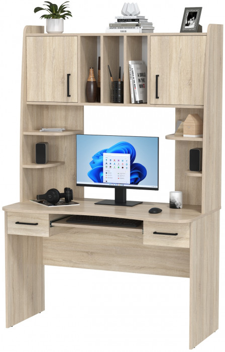 Стол рабочий 6-0604дубсон Бета, дуб сонома