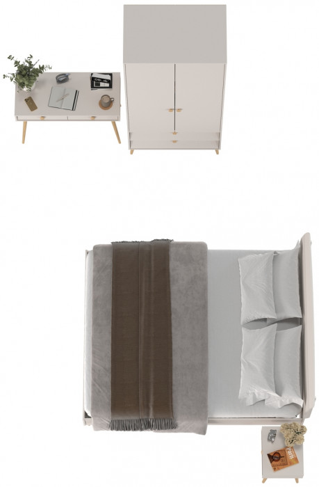 Афина Спальня 26-1600, кашемир серый