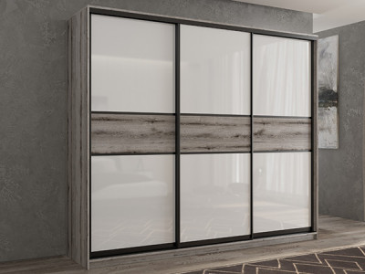 Шкаф-купе Кааппи 11 Эвок Окаменелый 230х45х230 см