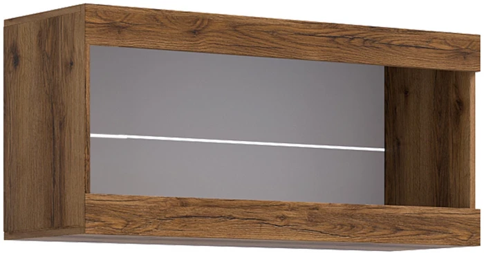 Прага Шкаф навесной Дуб Делано/Графит