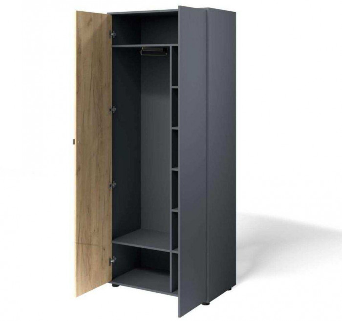 Шкаф Мини-Лайт МЛ-9 дуб крафт/графит