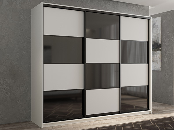 Шкаф-купе Кааппи 13 Белый Бриллиант 240х45х230 см