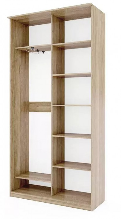 Шкаф купе Модерн 1190х450 2-х дверный 2-х секционный зеркало ясень