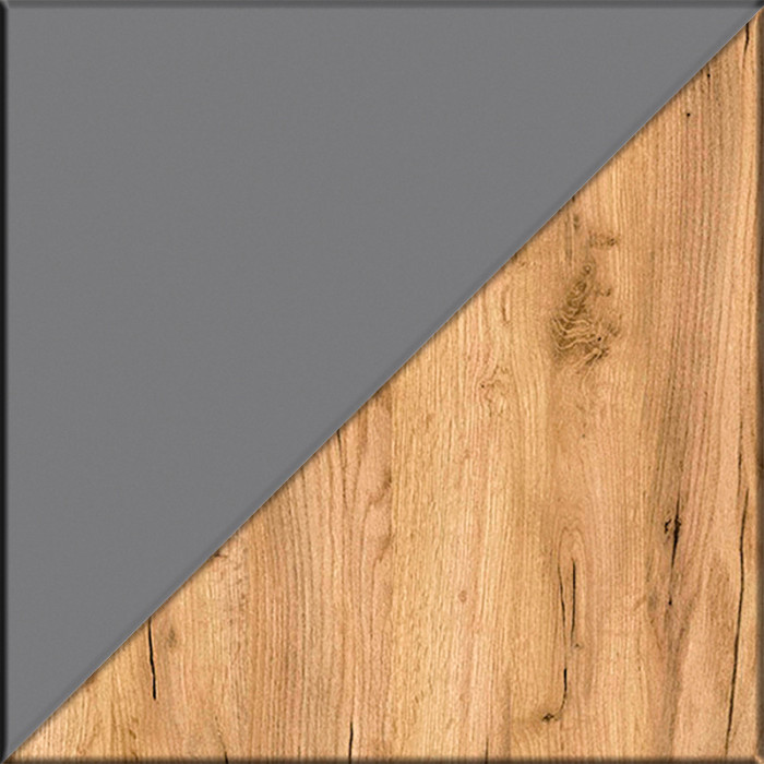 Остин Прихожая 62, цвет серый графит/дуб крафт золотой, ШхГхВ 200х54,3х229,6 см., универсальная сборка