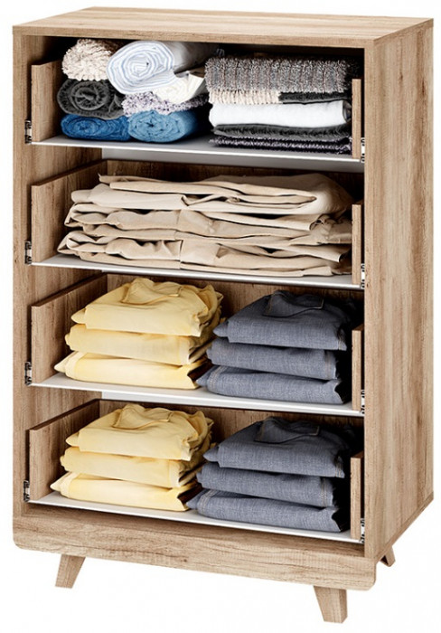 Комод "Мегаполис" КМ-02 Дуб каньон/M18 серый