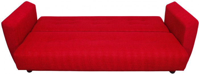 Раскладной диван-кровать, прямой, книжка, цвет красный, Лира 140х190
