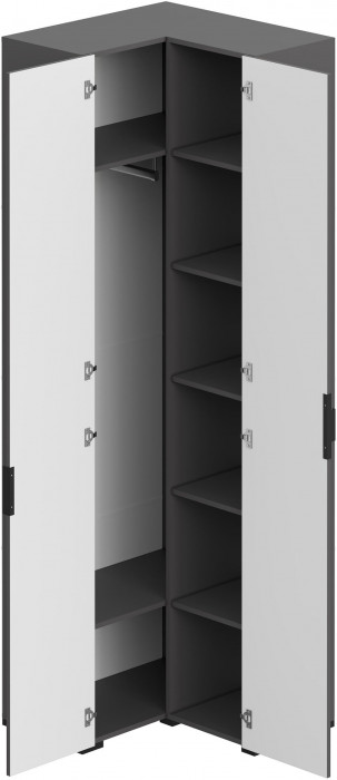 Эмэ Шкаф угловой ШК-3943, Графит