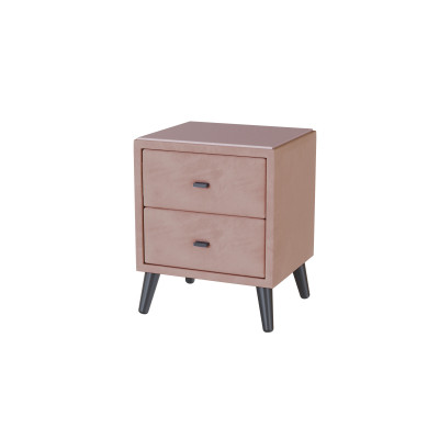 Тумба прикроватная интерьерная Пай пыльная роза/мдф пудра