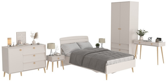 Афина Спальня 01-1200, цвет кашемир серый, сп.м. 1200х2000 мм., б/м, основание есть - фанера