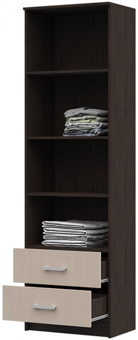 ШК-201 Машенька ЛДСП шкаф полка (600*2020*380) венге/дуб белфорт