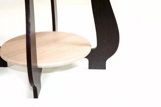 Стол журнальный СЖ-24 с рисунком Р-1/дуб/венге