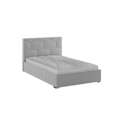 Манука Кровать интерьерная 120 светло-серый, ПМ