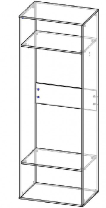 Спальня Бастион 2 Дуб Крафт белый / Серый шифер