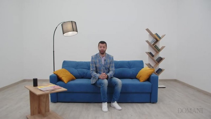 Диван раскладной Брэй светло-серый