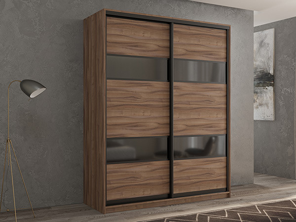 Шкаф-купе Кааппи 7 Орех Тьеполло 140х45х230 см