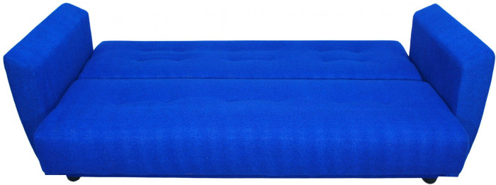 Раскладной диван-кровать, прямой, книжка, цвет синий, Лира 140х190