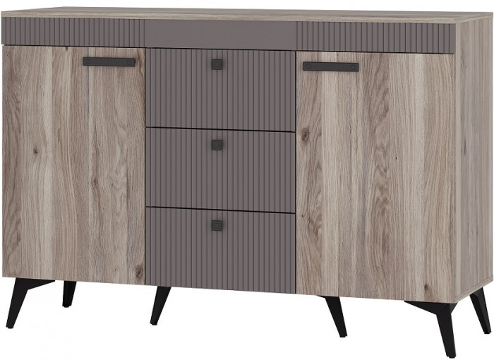 Комод Кассандра КМ-12, Дуб Смоки, MF14