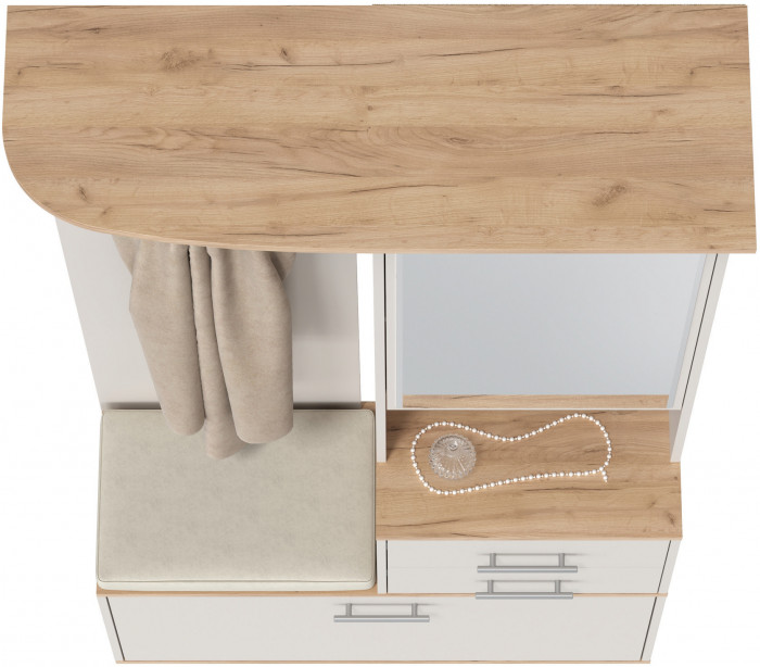 Прихожая 2-3431дкз/к.с Домино - Шкаф с вешалкой, цвет дуб крафт золотой/кашемир серый, ШхГхВ 100х36х202 см., универсальная сборка