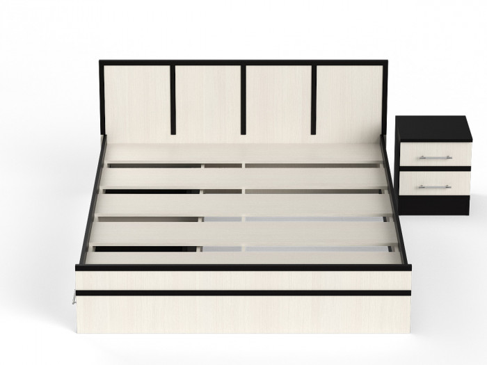 Сакура Кровать с ящиками 1600 + тумба, венге/дуб лоредо