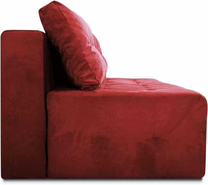 Диван-еврокнижка прямой Босс мини 150, велюр красный