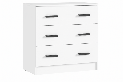 Бася Комод 3 ящика (Белый)