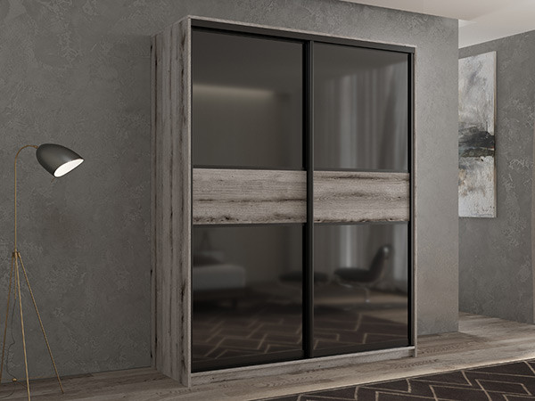 Шкаф-купе Кааппи 12 Эвок Окаменелый 100х45х230 см