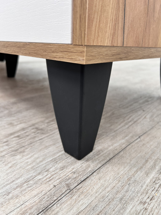 Комод Катрин-12 дуб крафт золотой/белый