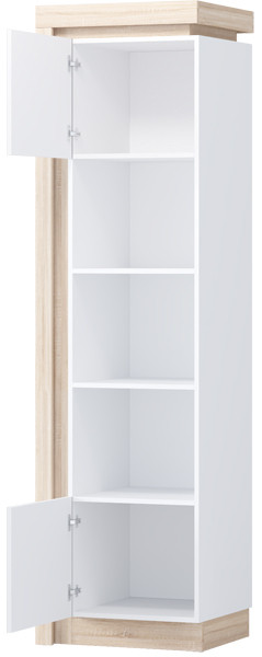 Астра Пенал №1, Белый глянец/Сонома (подсветка)