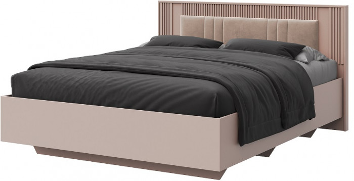 Кровать КИНГ-САЙЗ 180х200 "Харди" - Белый текстурный/Ясень белый