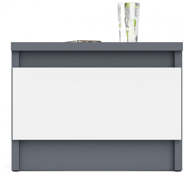 Мори Тумба прикроватная ТПМ400.1, графит/белый