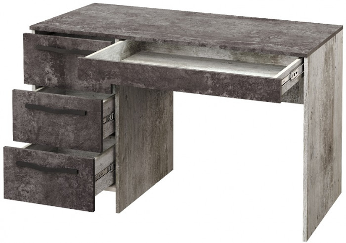 Стол письменный с ящиками "Эстель" - Дуб полярный/Сосна натуральная