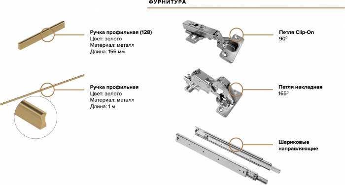 Гардеробная Ларго, вариант №1 (с фасадами), Кашемир