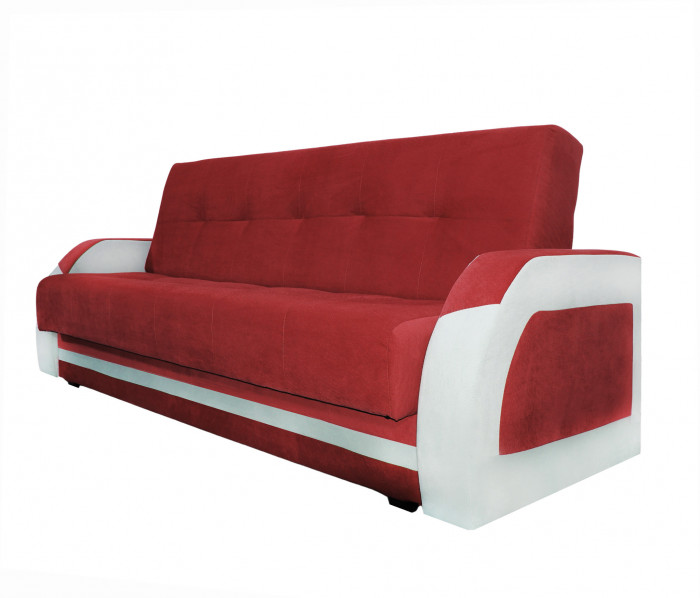 Диван-книжка Феникс, 140х190, велюр красный