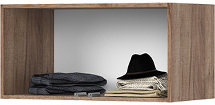 Хелен АН 02 Антресоль 800 (800х400х460) кашемир/дуб крафт табачный