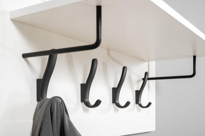 Остин Прихожая 44, белый шагрень/дуб крафт золотой