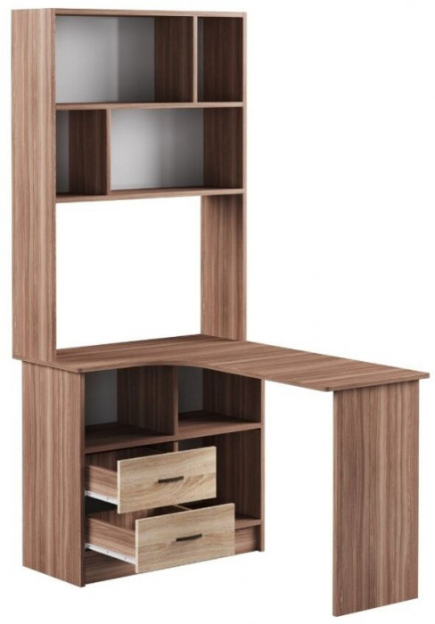 Орион Стол угловой универсальный ясень шимо/дуб сонома