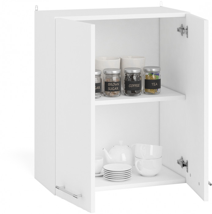 Кухня Мебель--24 ШВ600 Шкаф 60 см., корпус белый/фасад ДСП белый