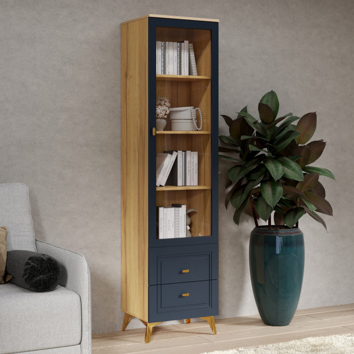 Шкаф-витрина Вега Сапфир