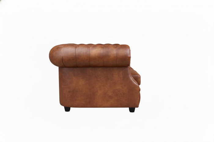 Диван Честер ЛОФТ 3-х местный, светло-коричневый