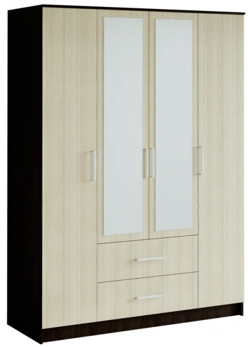 Шкаф 4-х дверный Фиеста, венге/лоредо