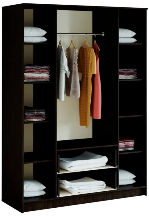 Шкаф 4-х дверный Фиеста, венге/лоредо