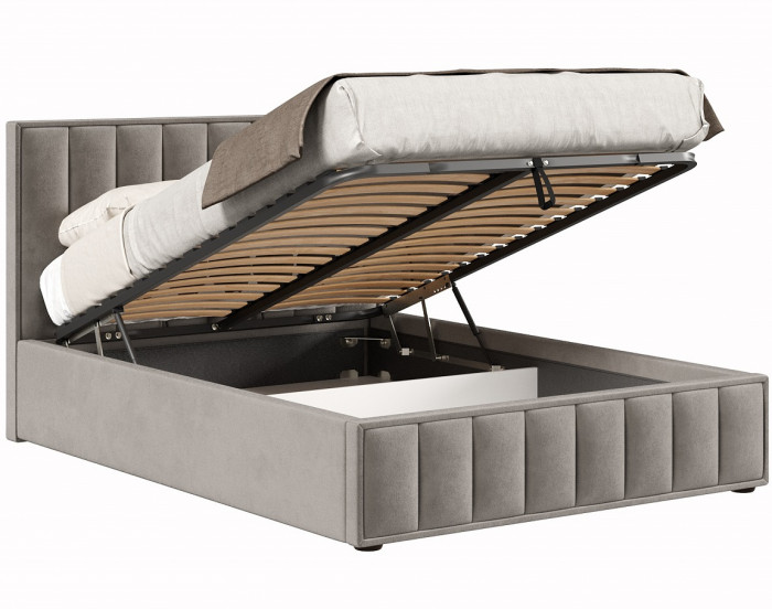 Кровать с подъёмным механизмом 1800 Анкона, пепел
