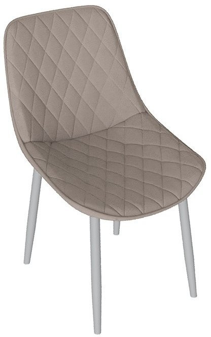 OSCAR Стул (Белый муар/Велюр L005 синий)