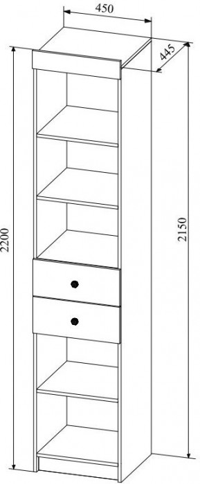 Модульная детская KI-KI композиция 2, Белый/Белое дерево