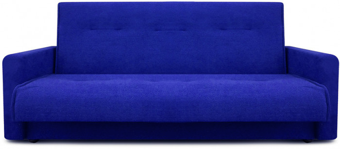 Раскладной диван-кровать, прямой, книжка, цвет синий, Милан 120